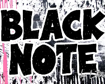 Black Note font