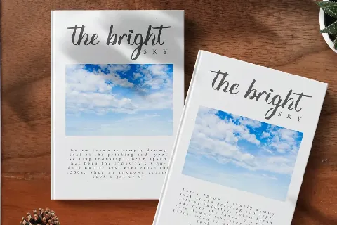 Bright Sky Demo font