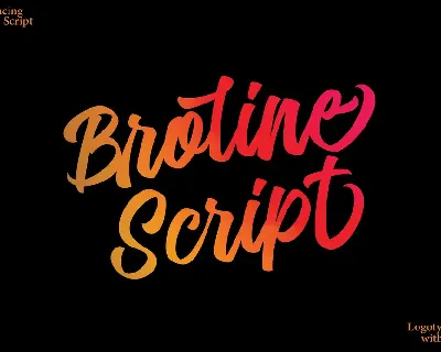 Broline Script font