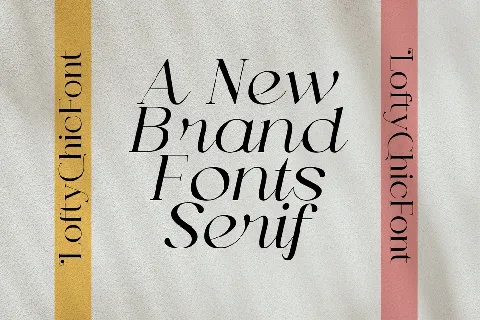 Lofty Chic Demo font