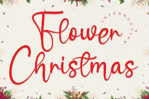 Flower Christmas Script font