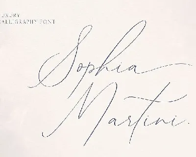 Sophia Martini Handwritten font