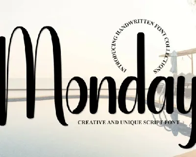 Monday Display font