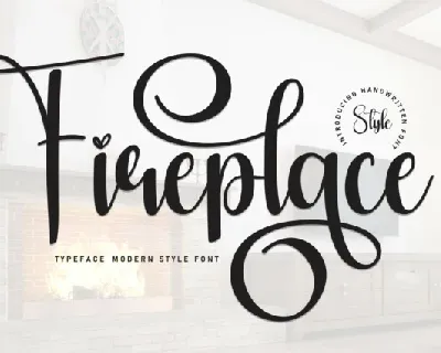 Fireplace Script font
