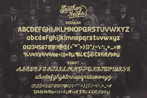 Leather Necks DEMO font