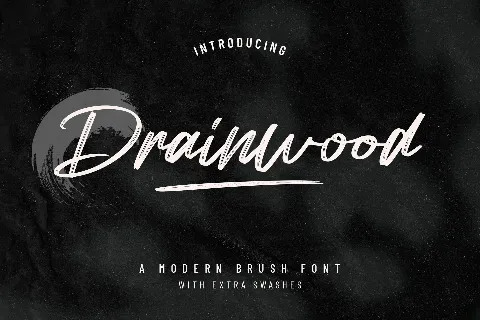 Drainwood font