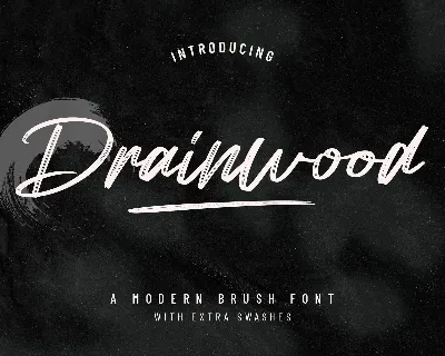 Drainwood font