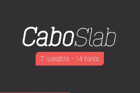 Cabo Rounded and Slab Duo font