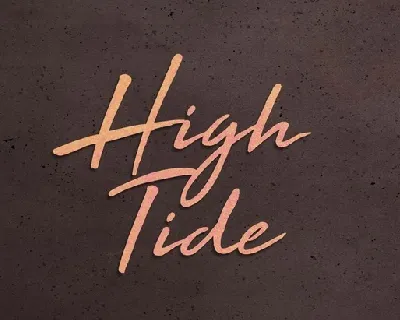 High Tide Free font