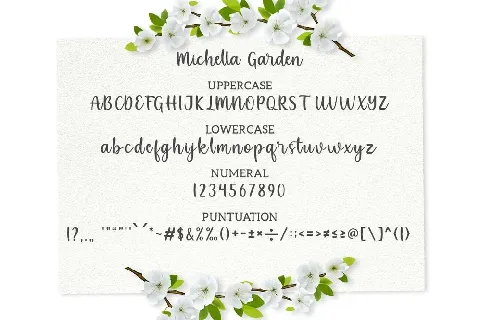 Michella Garden Script font