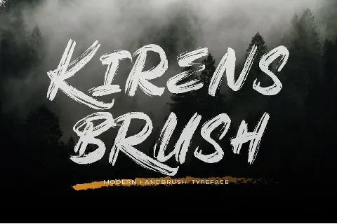 Kirens Brush font