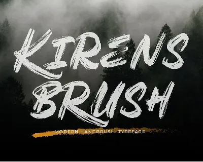 Kirens Brush font