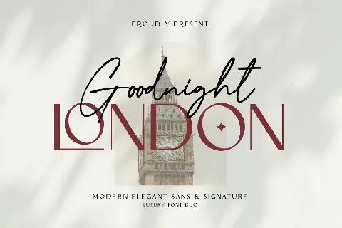 Goodnight London font
