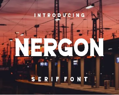 Nergon font