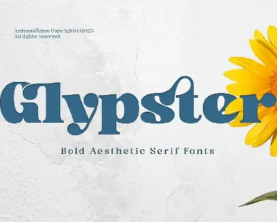 Glypster font