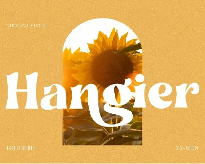 Hangier font