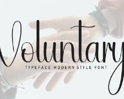 Voluntary Script font