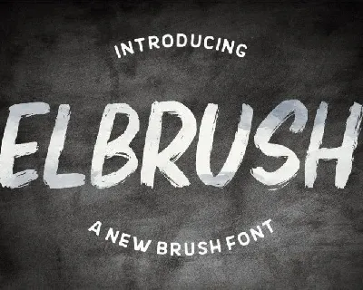 Elbrush font