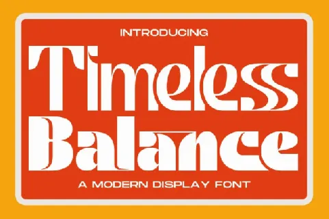 Timeless Balance font