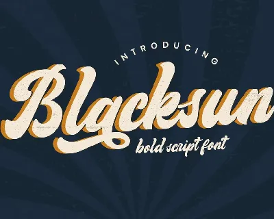 Blacksun font