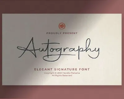 Autography font