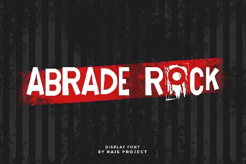 Abrade Rock Demo font