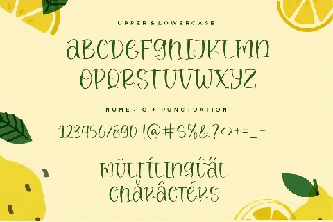 Roasted Lemon font