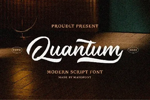 Quantum Script font