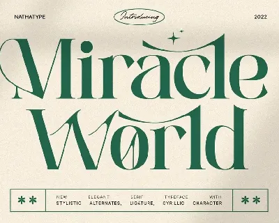 Miracle World font
