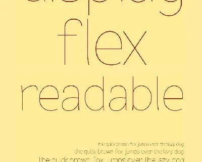 Flex Displays font