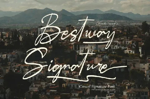 Bestway Signature font