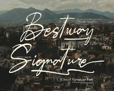 Bestway Signature font