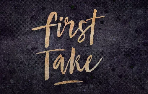 First Take font