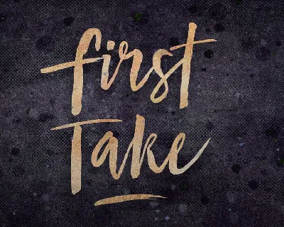 First Take font