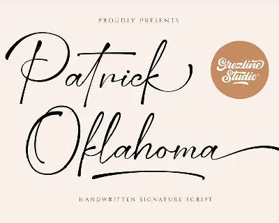 Patrick Oklahoma font