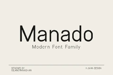 Manado Family font