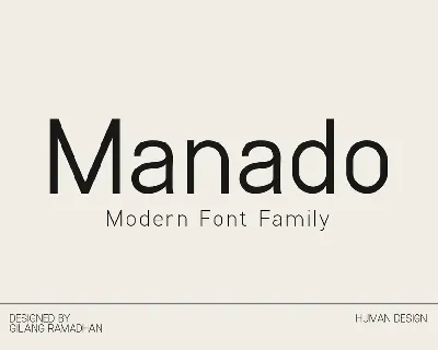 Manado Family font