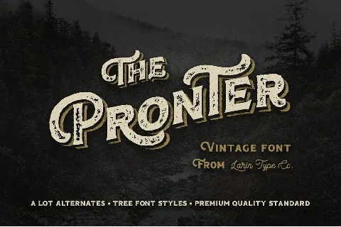 Pronter font