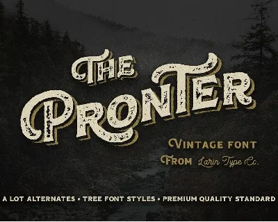 Pronter font