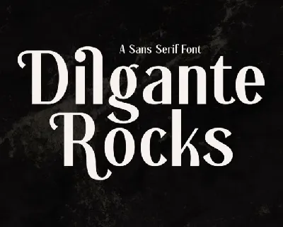 Dilgante Rocks font