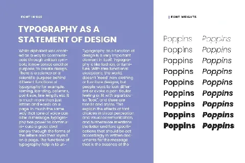 Poppins Family font