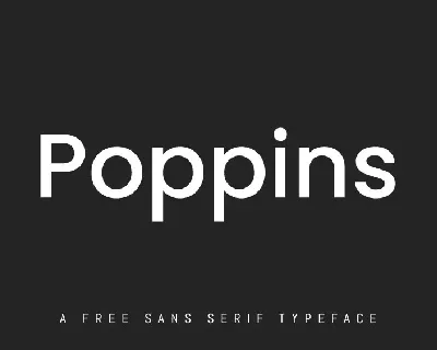 Poppins Family font