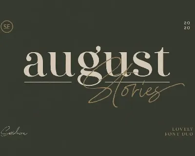 August Stories Duo font