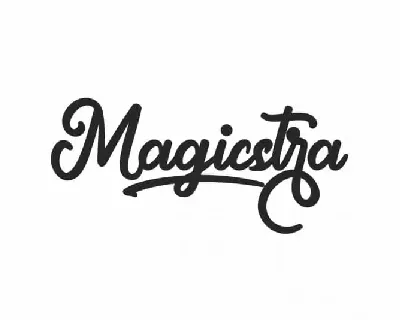Magicstra Calligraphy font