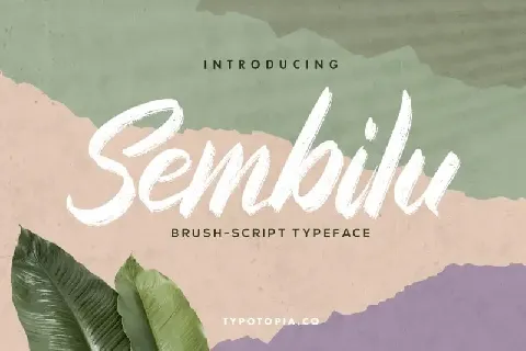 Sembilu Brush-Script font