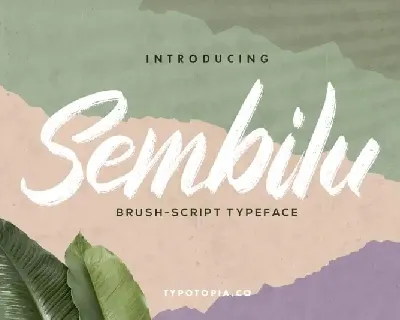 Sembilu Brush-Script font