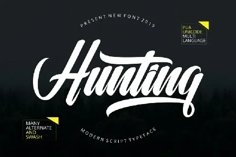 Hunting Script font