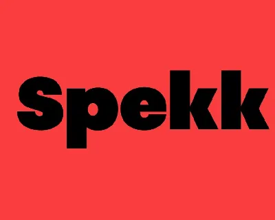 PF Spekk font