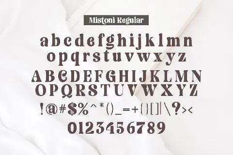 Mistoni font