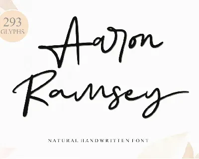 Aaron Ramsey - Personal Use font
